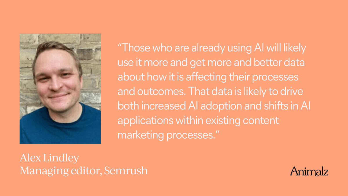 Alex Lindley, managing editor at Semrush